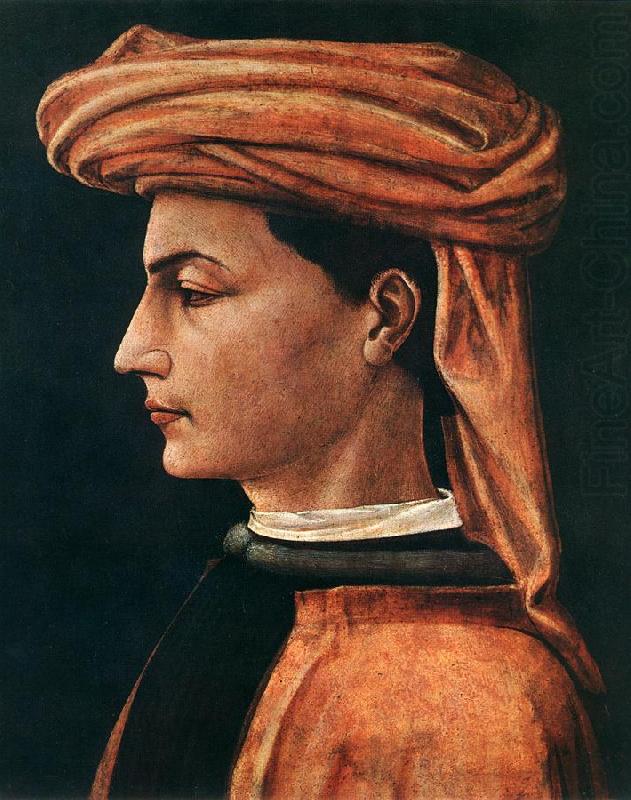 UCCELLO, Paolo Portrait of a Young Man wt china oil painting image
